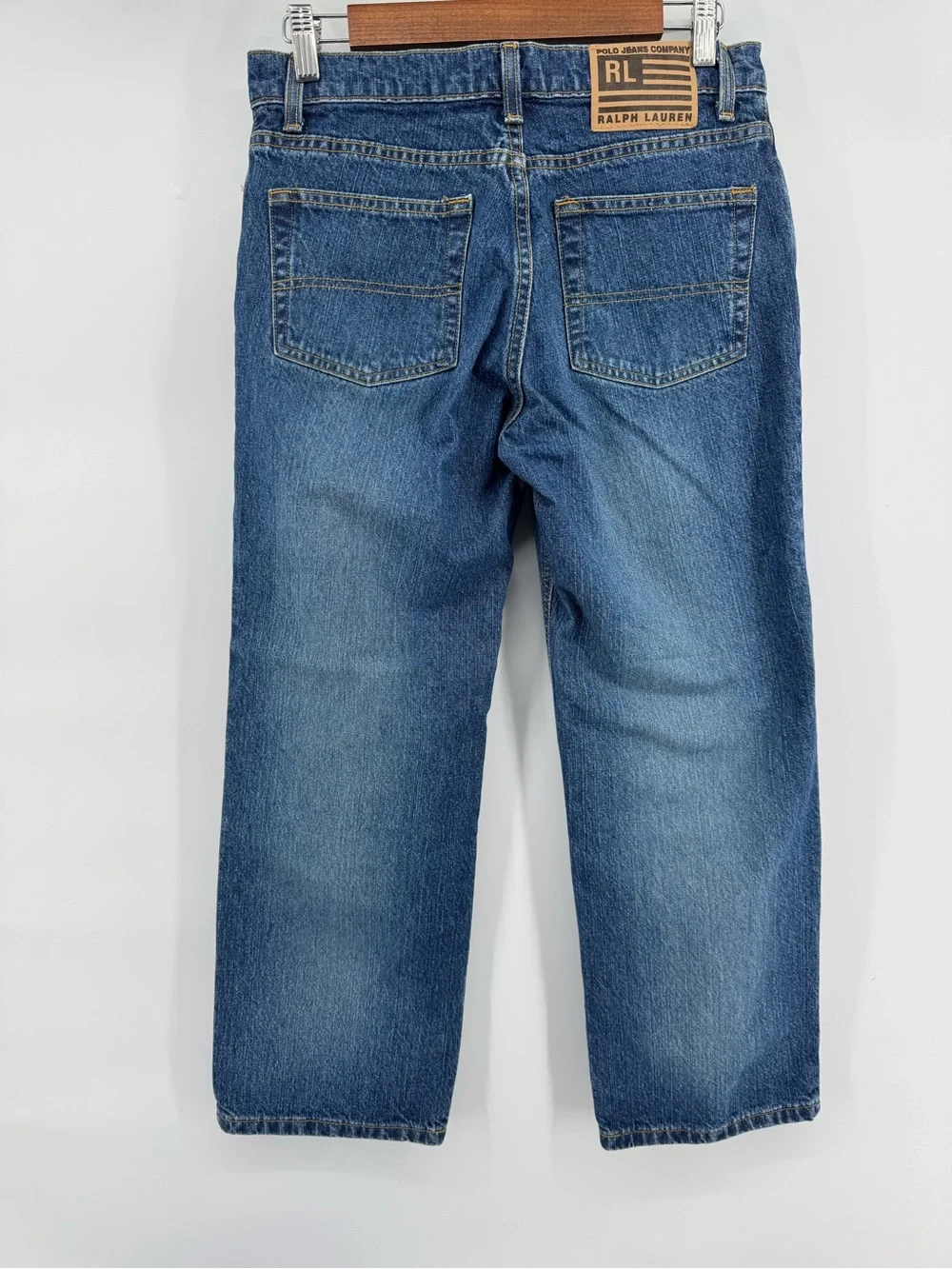 Polo Ralph Lauren Cropped Relaxed Jeans Women's Size 4 Minimalist Everyday Wear